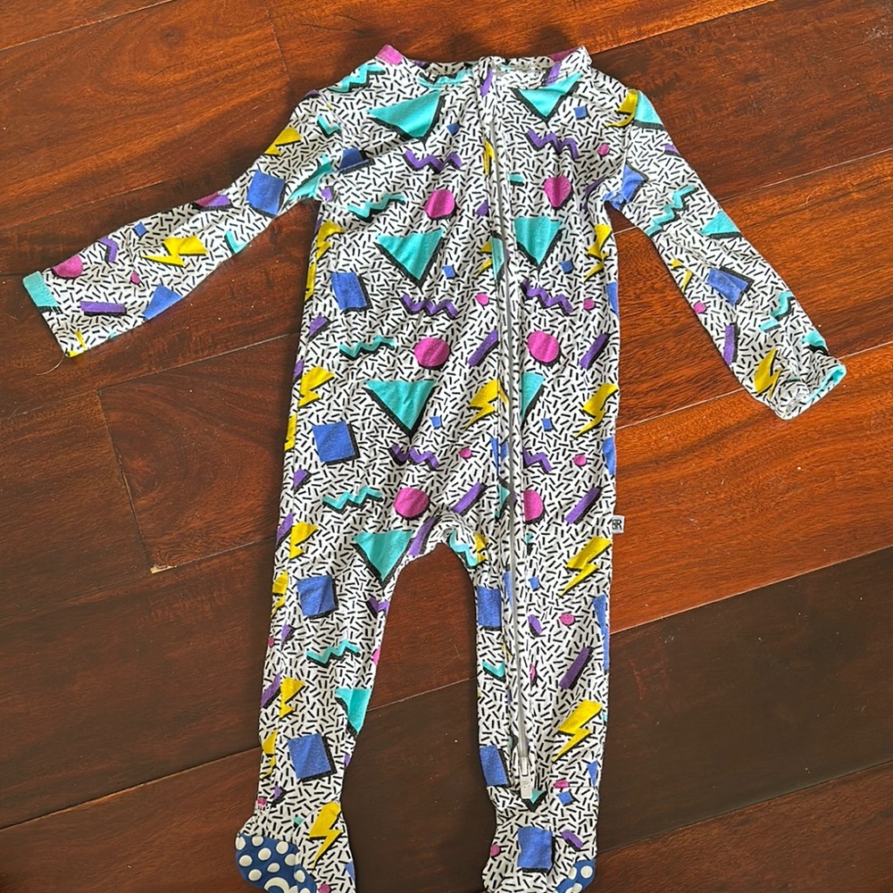 Colorful Geometric Kids One Piece - Fresh Prints of Bel-Air
